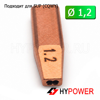 WNSUP-31-12 Сопло направляющее 1,2мм (двойная проволока)