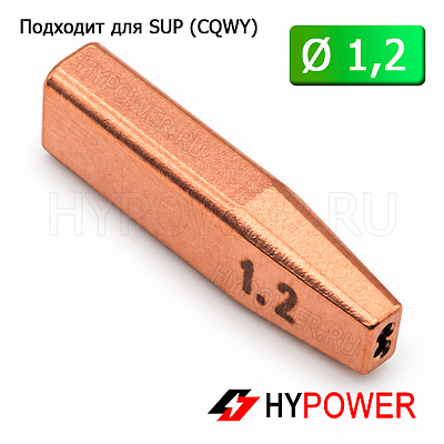 WNSUP-31-12 Сопло направляющее 1,2мм (двойная проволока)