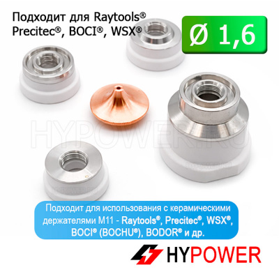 HS28-15-16-S Сопло одинарное HS 1,6 мм
